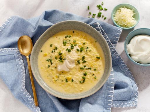 Parmesan Corn Chowder Recipe | Food Network