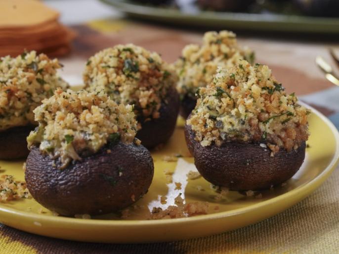 Spinach Artichoke Dip Stuffed Mushrooms Recipe | Katie Lee Biegel ...