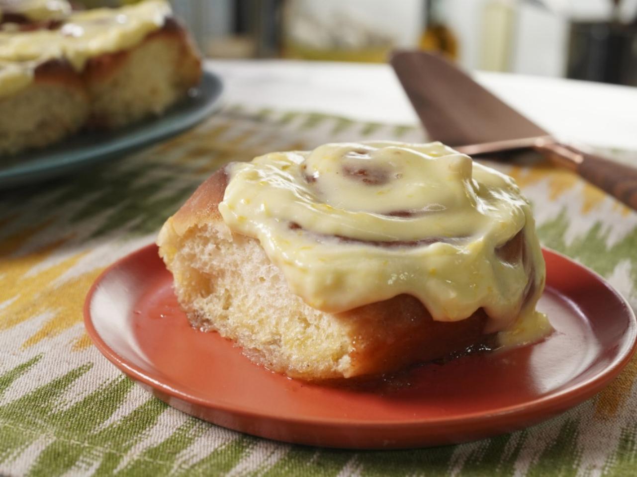 Orange Glazed Cinnamon Rolls Recipe, Jeff Mauro