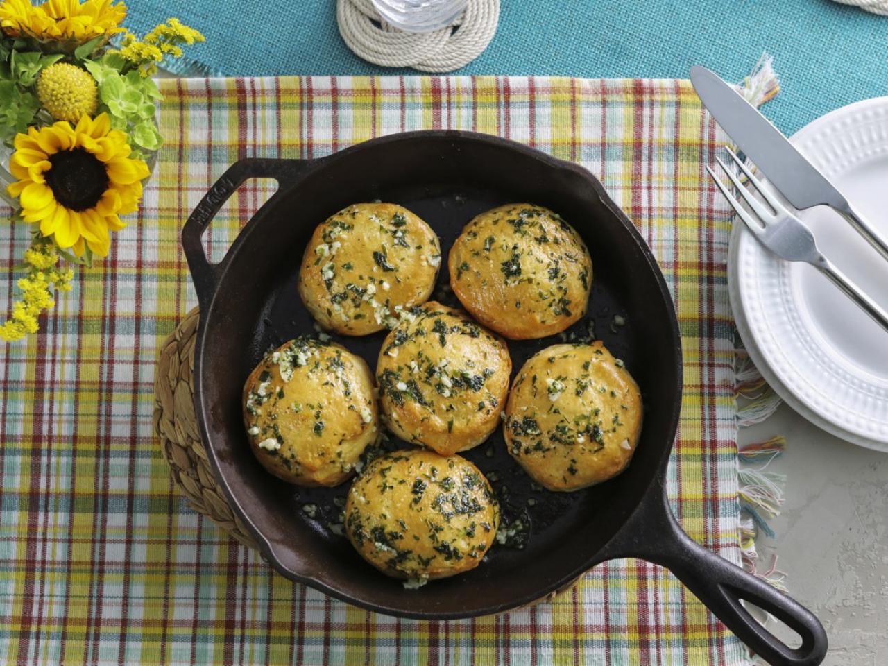 Parmesan Butter Pan Biscuits Recipe