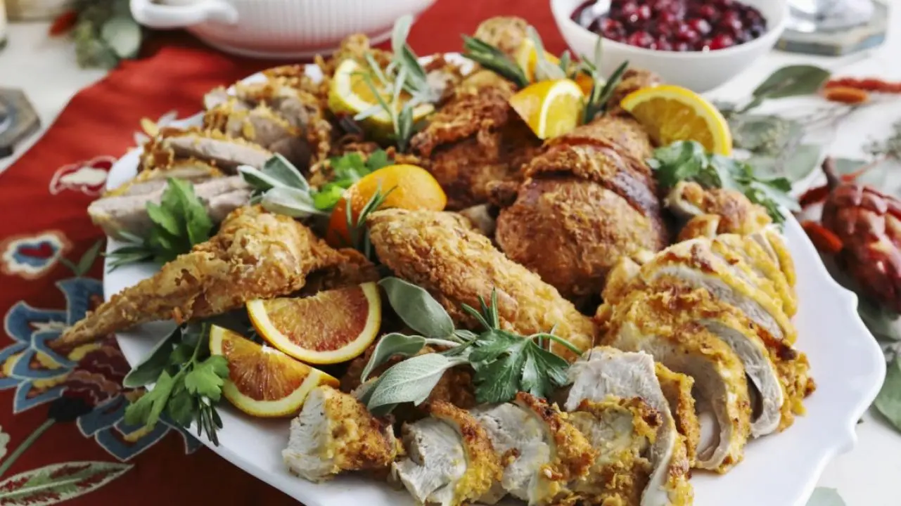 Chicken-Fried Turkey with Spicy Cranberry Sauce Recipe | Kardea