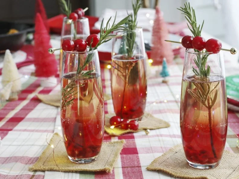 Kardea Brown's Poinsettia Cocktails.