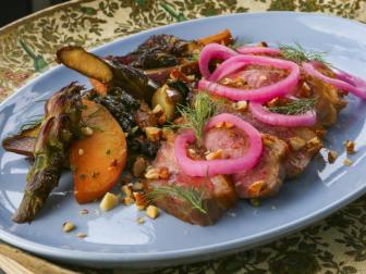 Shota Nakajima’s Soy Braised Duck Breast with Sautéed Kale, as seen on Guy's Ranch Kitchen
