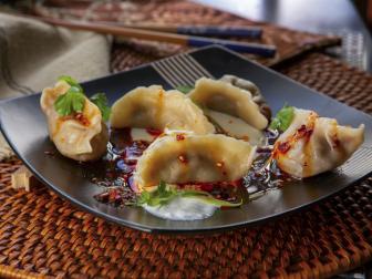 Lee Anne Wong’s Ma Po Lamb Dumplings, as seen on Guy's Ranch Kitchen.