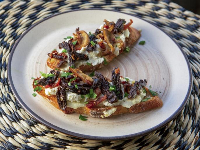 Morel Mushroom Toasts Recipe Food Network