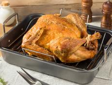 Homemade Roasted Turkey for Thanksgiving with all the Sides
