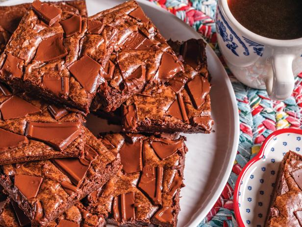 Brownies in a WagnerWare and a Lodge wedge pan. What's so great