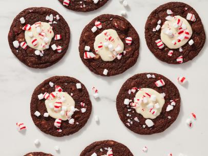 Peppermint Hot Cocoa Cookies.