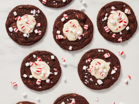 Peppermint Hot Cocoa Cookies