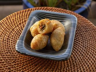 Mei Lin’s Fried Mochi Dumplings with Pork & Dried Radish, as seen on Guy's Ranch Kitchen.