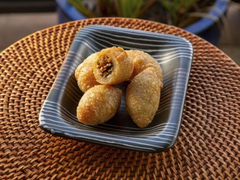 Fried Mochi Dumplings with Pork and Dried Radish