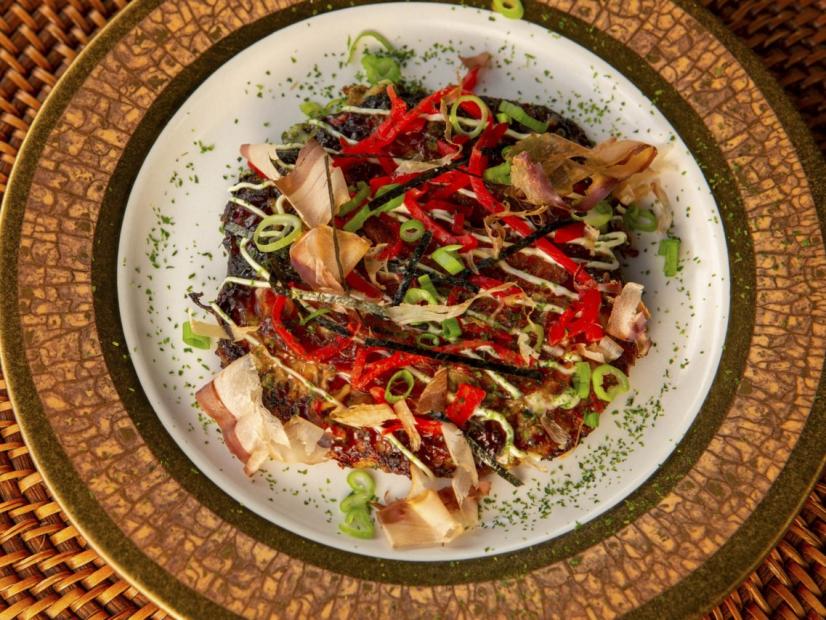 Mei Lin’s Okonomiyaki, as seen on Guy’s Ranch Kitchen.