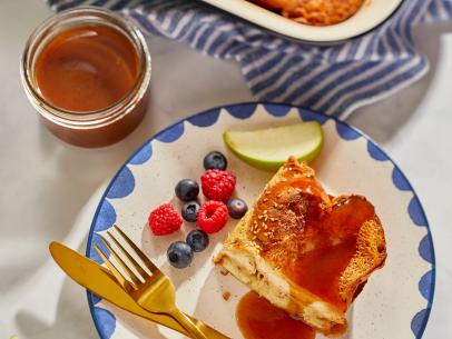 Close up of Baked French Toast, as seen on Mary Makes It Easy, season 2.