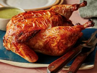 Peruvian Chicken with Green Sauce - Pollo a la Brasa with Aji Verde