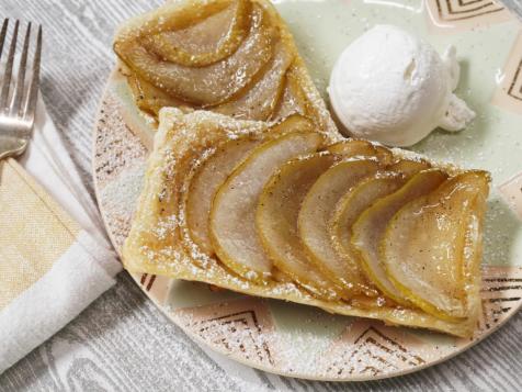 Pear and Maple Upside-Down Puff Pastry Tart