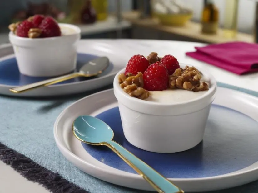Jeff Mauro's Greek Yogurt Panna Cotta Beauty, as seen on The Kitchen, Season 35.