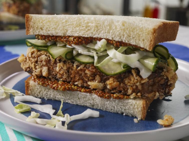 KatsuInspired Meatloaf Sandwich Recipe Jeff Mauro Food Network