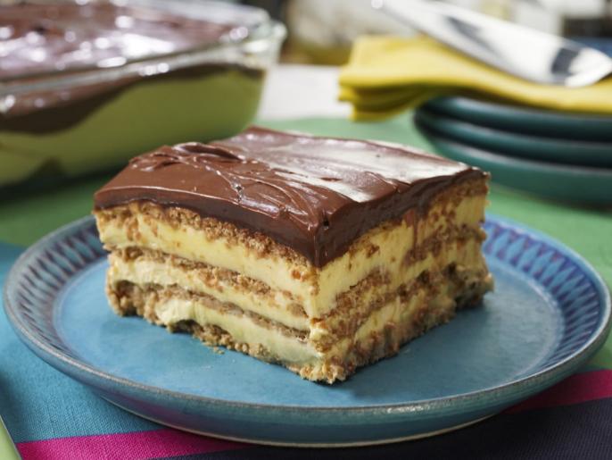 No Bake Biegel Éclair Cake Recipe Katie Lee Biegel Food Network