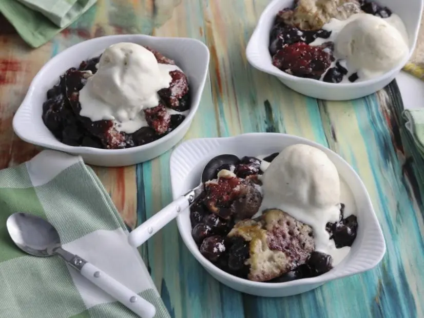 Kardea Brown's Slow Cooker Black Cherry Cobbler.
