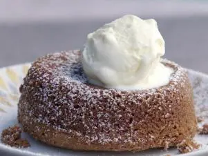 Chile Molten Cake, as seen on Food Network's Symon's Dinners Cooking Out, Season 5.