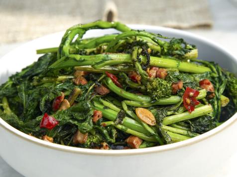 Grilled Broccoli Rabe with Pancetta