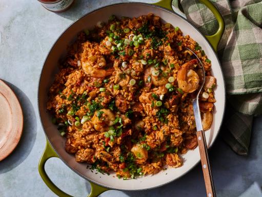 Shrimp, Chicken and Andouille Jambalaya Recipe | Food Network
