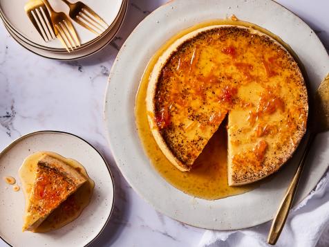 Kremas Flan with Grapefruit Marmalade