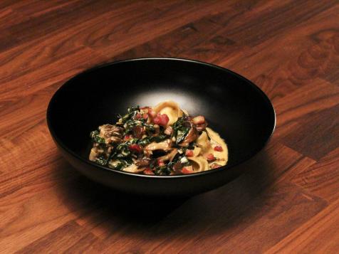 Tortellini with Wild Mushroom Cream Sauce