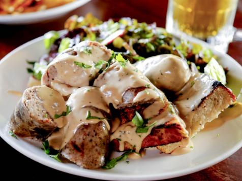 Bratwurst Welsh Rarebit