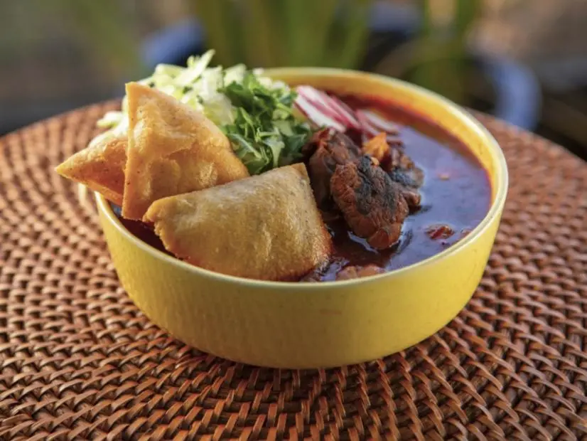 Stephanie Izard's Pork Coppa Pozole, as seen on Guy's Ranch Kitchen.