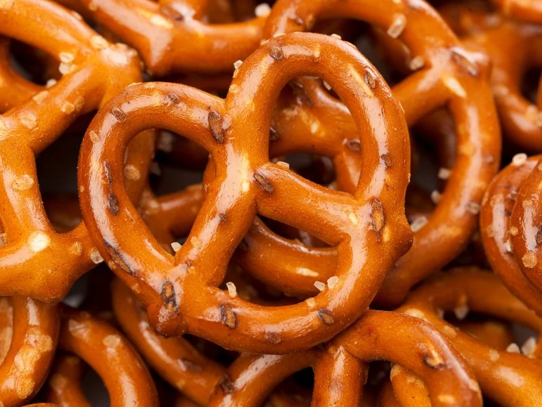 A group of Fresh Whole Wheat Pretzels
