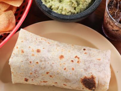 Chili Verde Burrito as served at Lito's Mexican in Santa Barbara, California, as seen on Triple D Nation, Season 4.