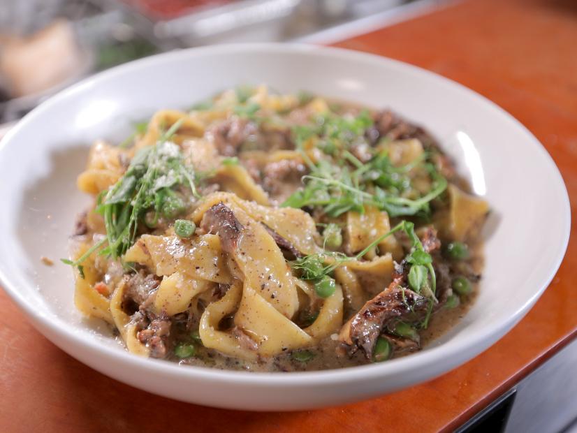 The Short Rib Pappardelle served at Rose's Daughter in Delray Beach, FL, as seen on Diners, Drive-Ins and Dives, Season 37.