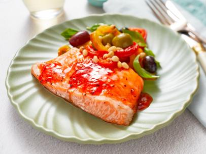 Close-Up of Red Pepper Salmon, as seen on Mary Makes It Easy S2