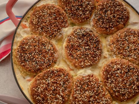 Chicken and Everything Bagel Biscuits Hotdish