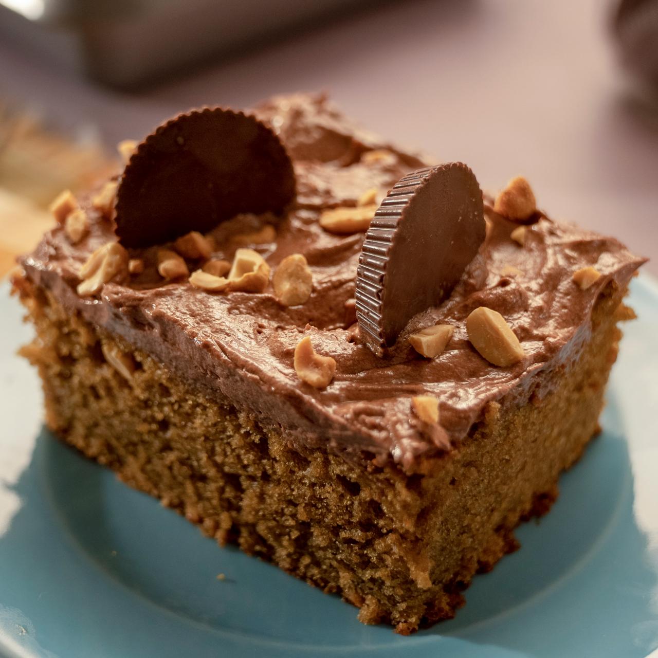 Chocolate Peanut Butter Sheet Cake Recipe, Molly Yeh