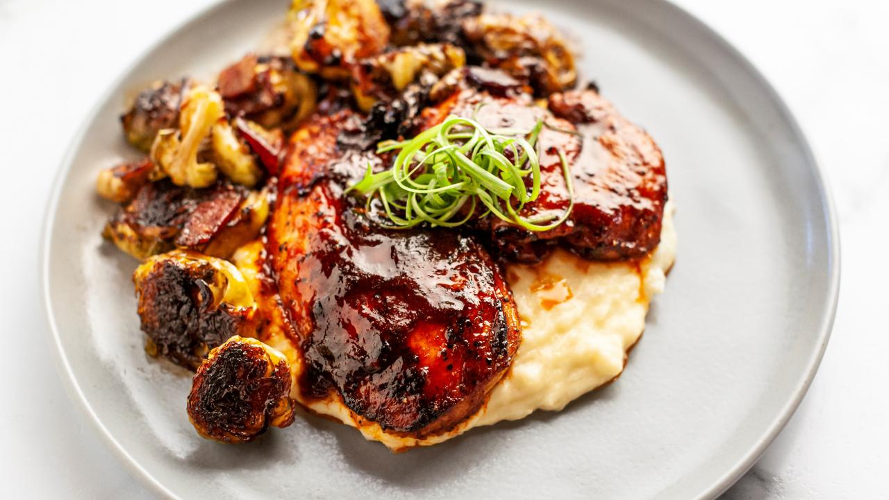 BBQ Glazed Half Chicken