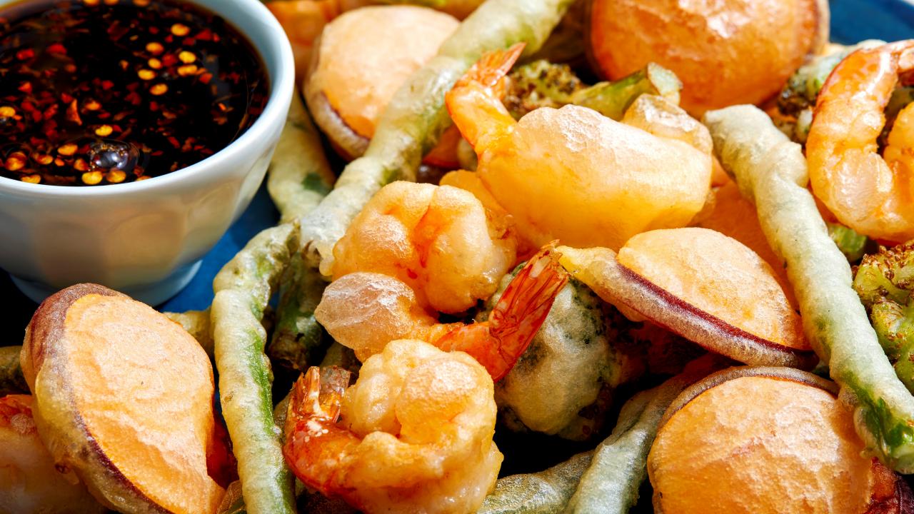 Balloon Shrimp and Vegetables