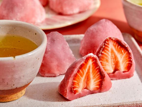 Ichigo Daifuku (Strawberry Mochi) Recipe | Food Network Kitchen | Food ...