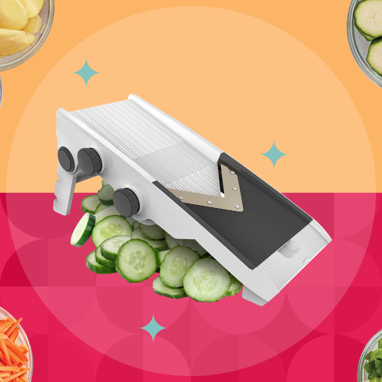 How to use ONCE FOR ALL Rapid-prep Mandoline Vegetable Slicer