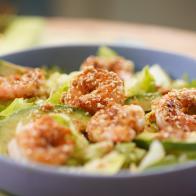 Alex Guarnaschelli's Shrimp and Chopped Iceberg Salad with Ginger Beauty, as seen on The Kitchen, Season 33.