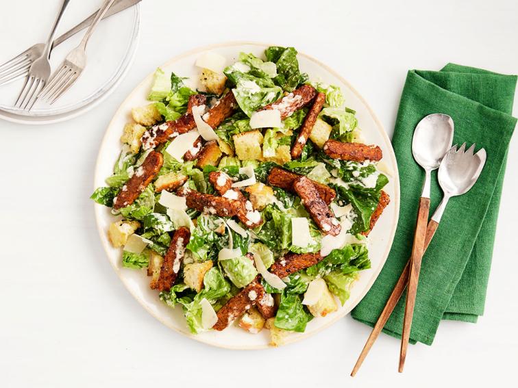 Tempeh Caesar Salad Recipe Food Network Kitchen Food Network
