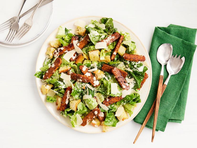 Tempeh Caesar Salad Recipe Food Network Kitchen Food Network