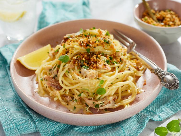 Creamy Lemony Crab Pasta Recipe | Food Network