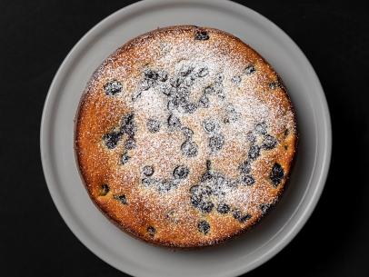 Close-up of Blueberry Ricotta Breakfast Cake