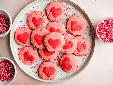 Valentine's Day Slice-and-Bake Heart Cookies