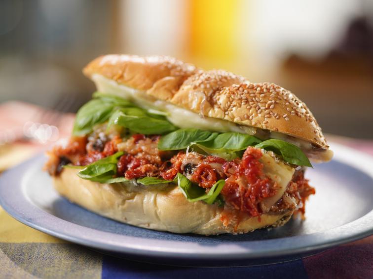 Eggplant Parmigiana Sandwich Recipe Alex Guarnaschelli Food Network