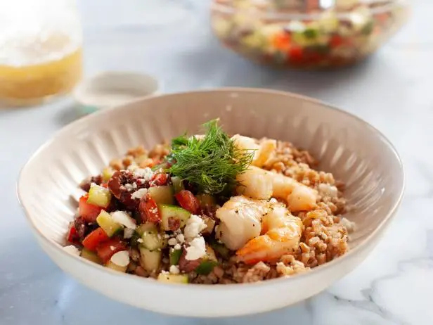 Shrimp and Veggie Grain Bowl Recipe - Chef's Resource Recipes