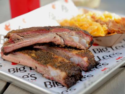 Big Lee's Smoked Ribs, as served by Big Lee’s BBQ Food Truck, located in Ocala, Florida, as seen on Diners, Drive-Ins and Dives, Season 37.