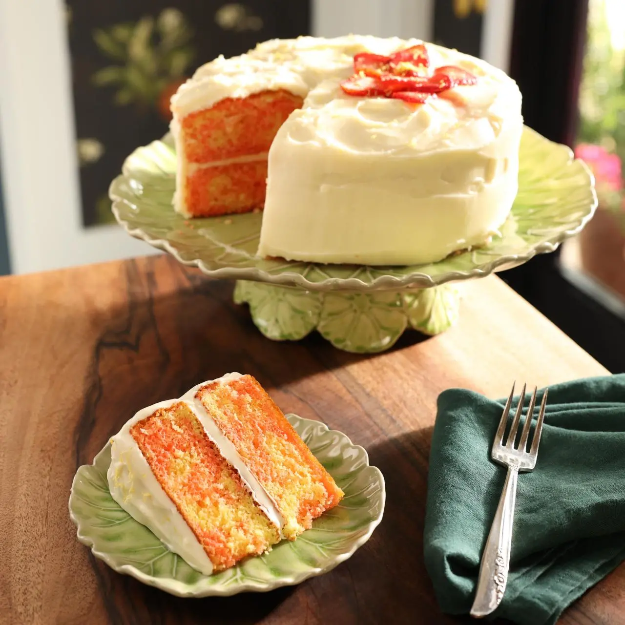 Strawberry-Lemonade Crazy Zebra Cake Recipe | Valerie Bertinelli